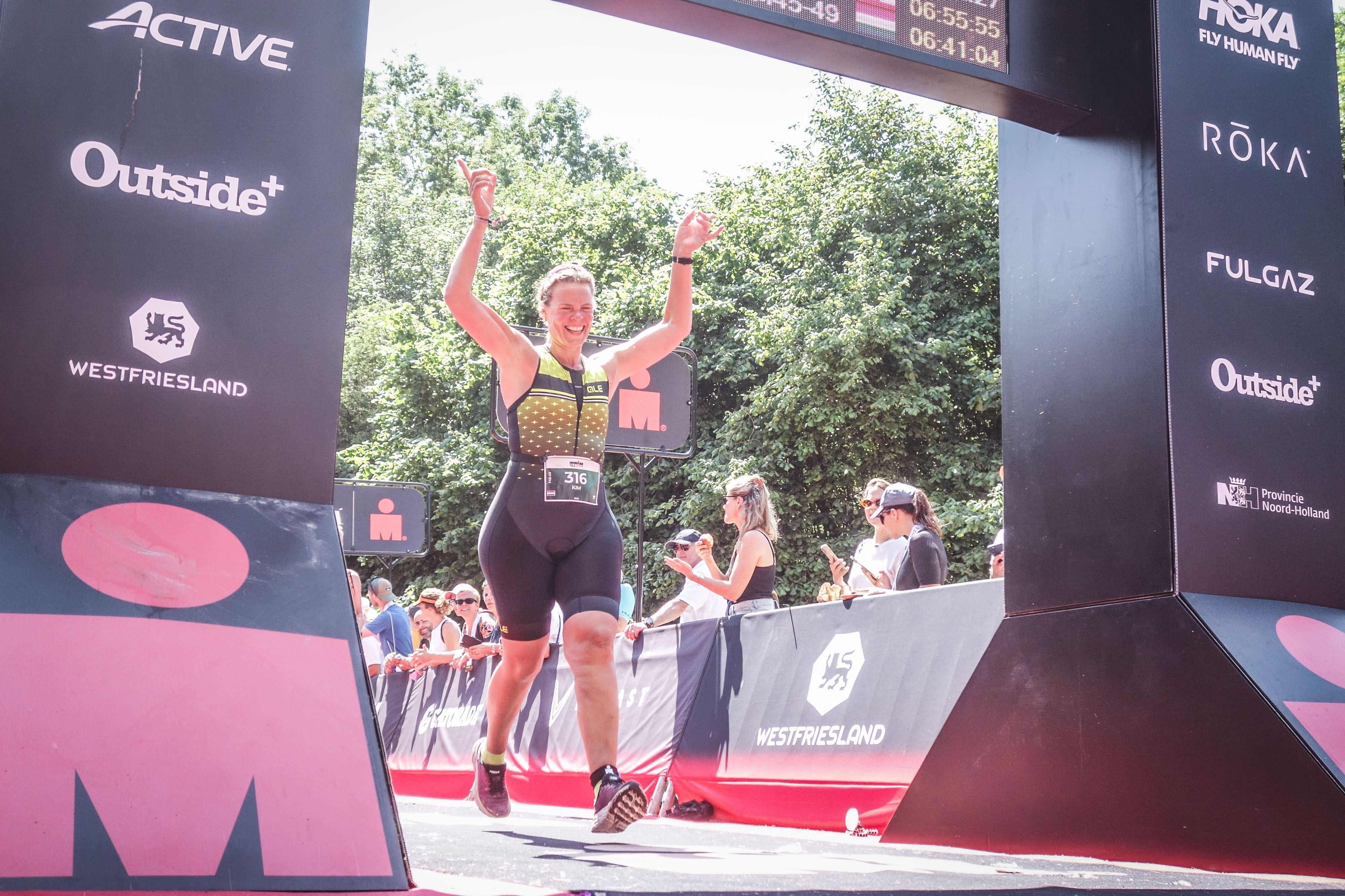 Kim: ‘Geen endurancesporter’, maar wel een halve Ironman op haar naam