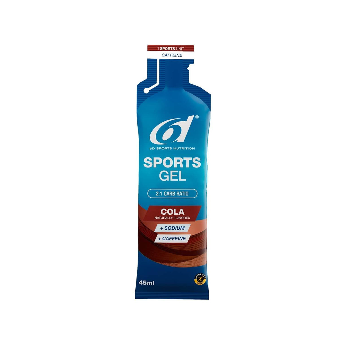 6d sports Gel cola – vooraanzicht van de Gelverpakking