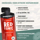 Overstims Red Tonic – Gelverpakking met productuitleg en voordelen
