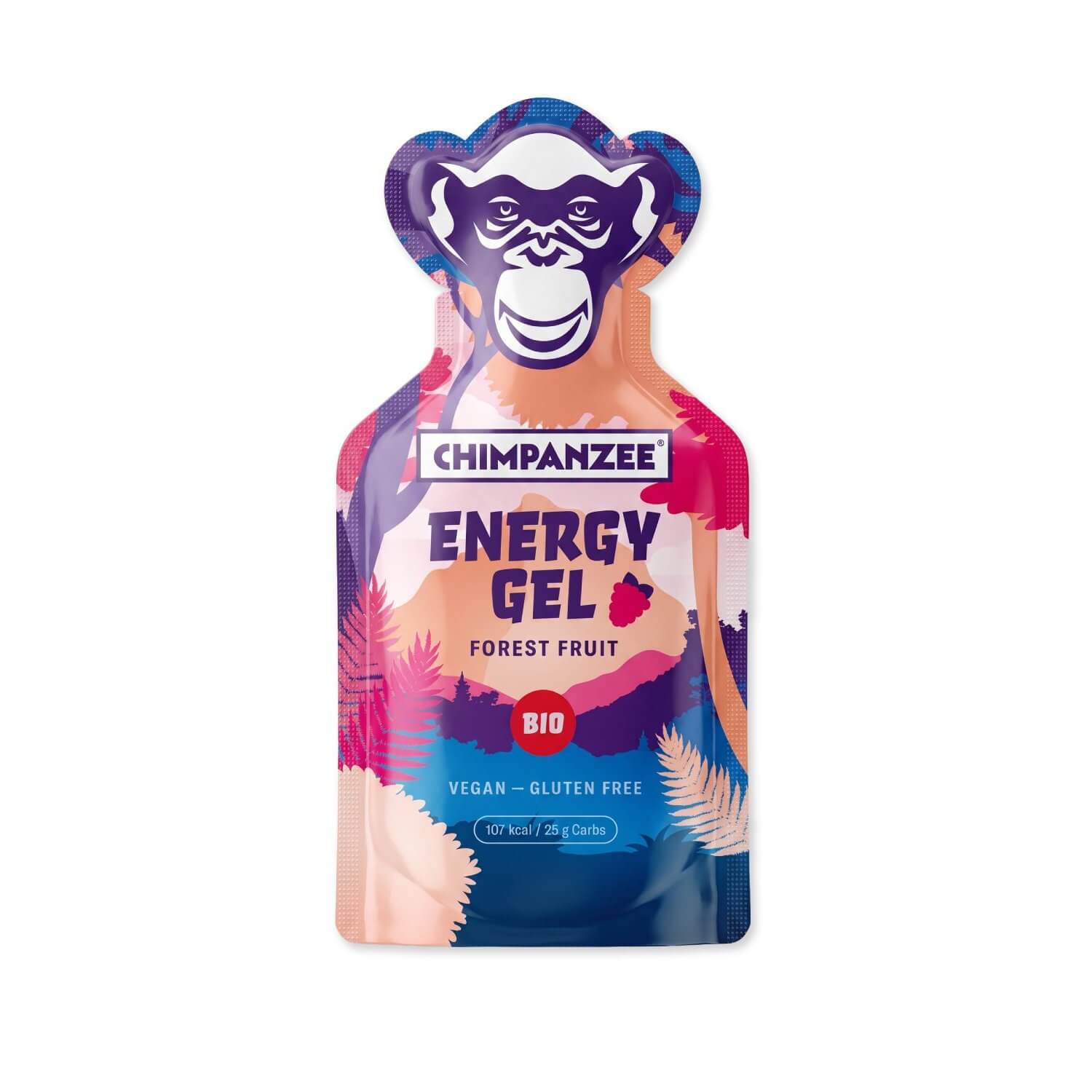 Chimpanzee Forest Fruit Gel – vooraanzicht van de Gelverpakking