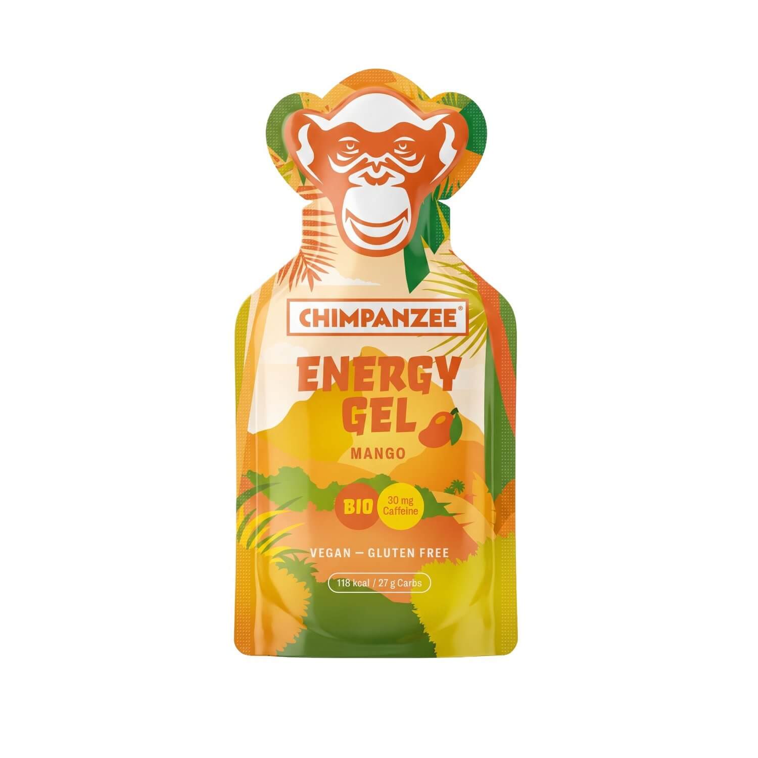 Chimpanzee Mango Gel – vooraanzicht van de Gelverpakking